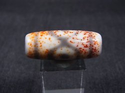 画像2: 「赤三眼」現代天珠 直径約13×33mm