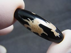 画像2: 「右向き龍神」至純（現代）天珠 直径約9.5×30.5mm