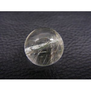 画像: オリジナル製作：ザギマウンテン産ルチル/アンフィボール入り水晶粒売りビーズ 15.5mm