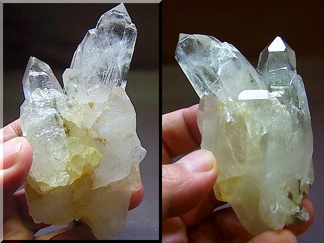 ガネーシュヒマール・ラパ産水晶（ダブル成長干渉型）169.5g