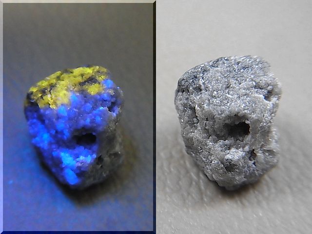 天然ダイヤモンド原石（蛍光/ブルー＆イエロー） 5.2カラット