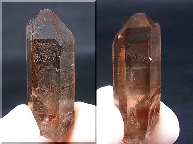 画像: 南ア・オレンジリバー産レッドヘマタイト水晶（タントリックツイン） 11.5g