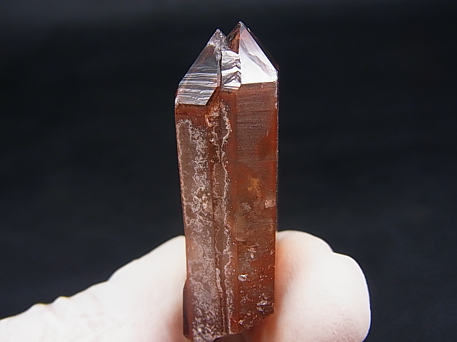 画像: 南ア・オレンジリバー産レッドヘマタイト水晶（タントリックツイン） 13.0g