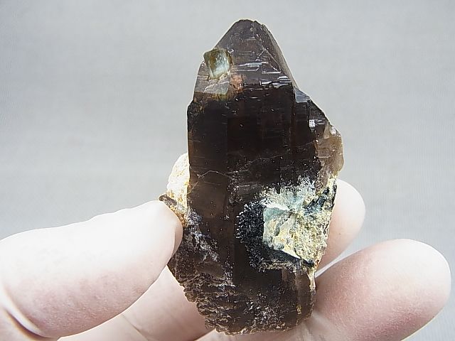 画像2: ベトナム・タインホア産アクアマリン付きスモーキー水晶 71.0g