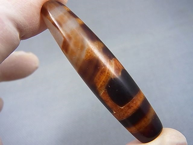 画像: 「宝瓶」（ドラゴンライン入り）現代天珠 直径約13.5×57.5mm