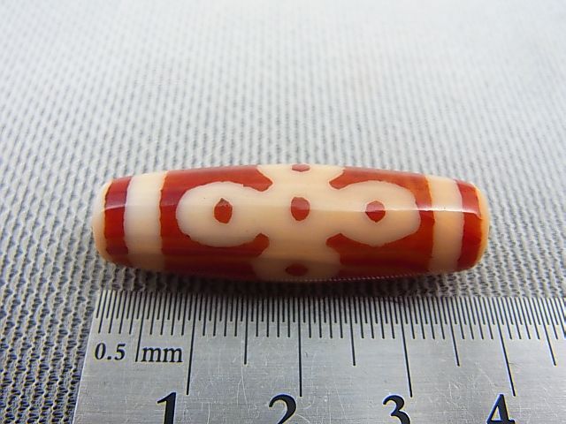 画像: 「閃電五眼」（ドラゴンライン入り）現代天珠 直径約11.5×38mm