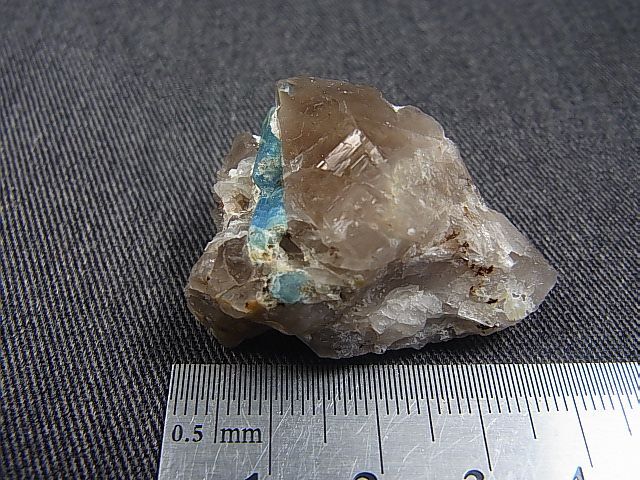 画像: ベトナム・タインホア産アクアマリン付きスモーキー水晶 17.3g