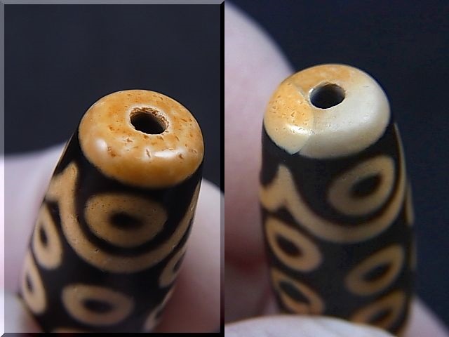 画像: 「十八眼」現代天珠 直径約13.5×38.5mm