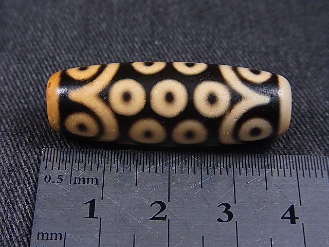 画像: 「十八眼」現代天珠 直径約13.5×38.5mm